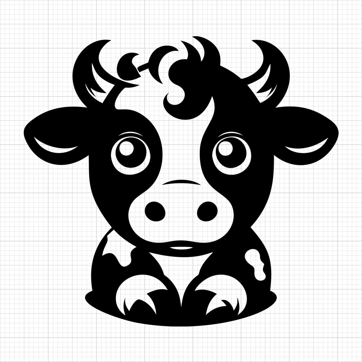Cute Cow Silhouette 86