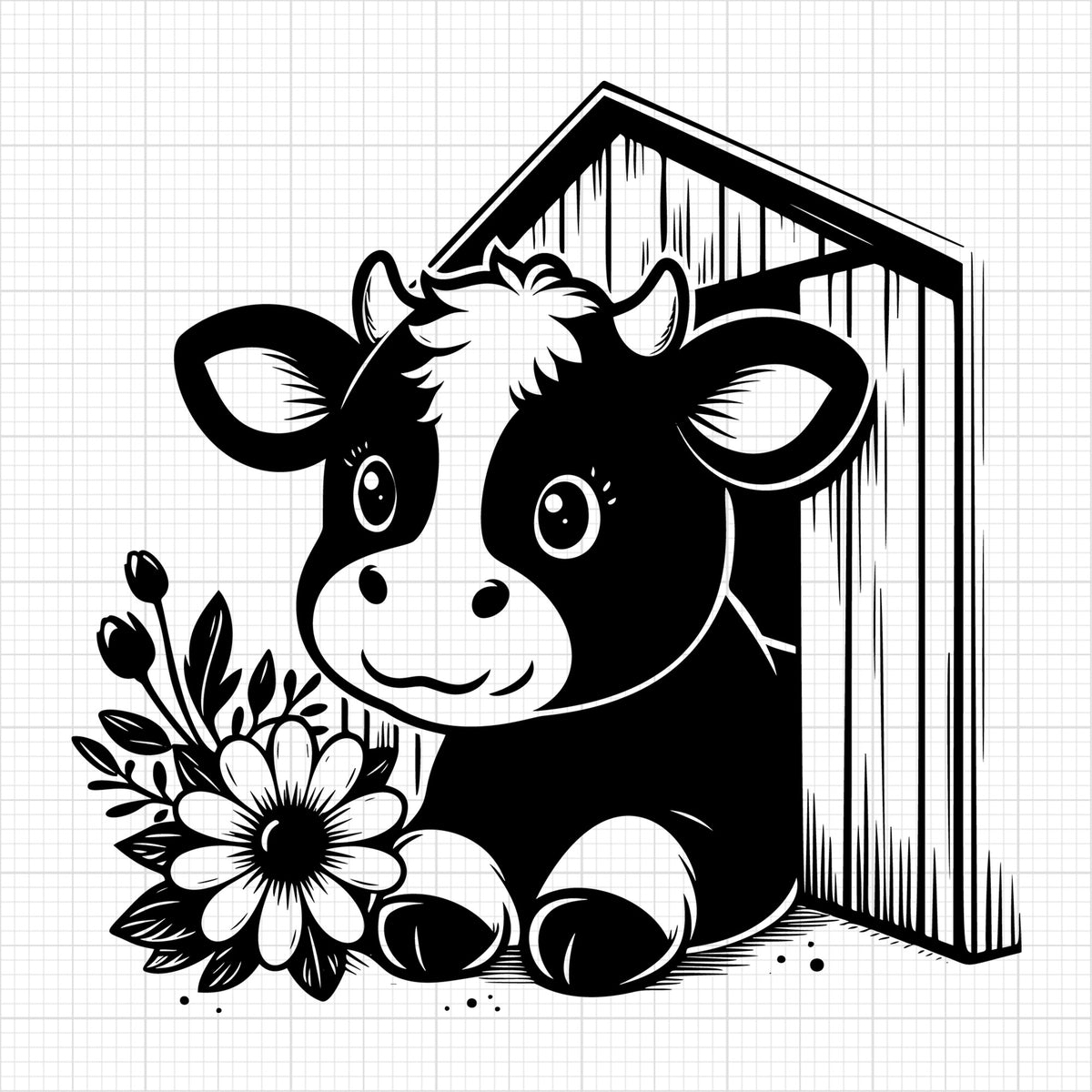Cute Cow Silhouette 88