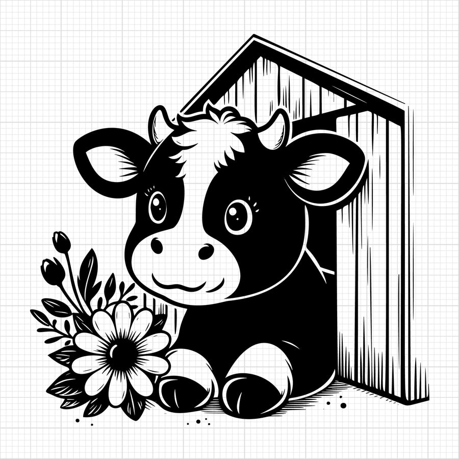 Cute Cow Silhouette 88