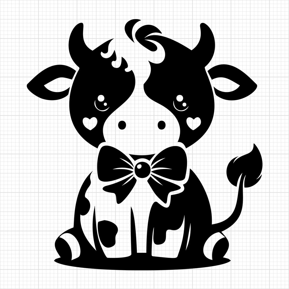 Cute Cow Silhouette 9