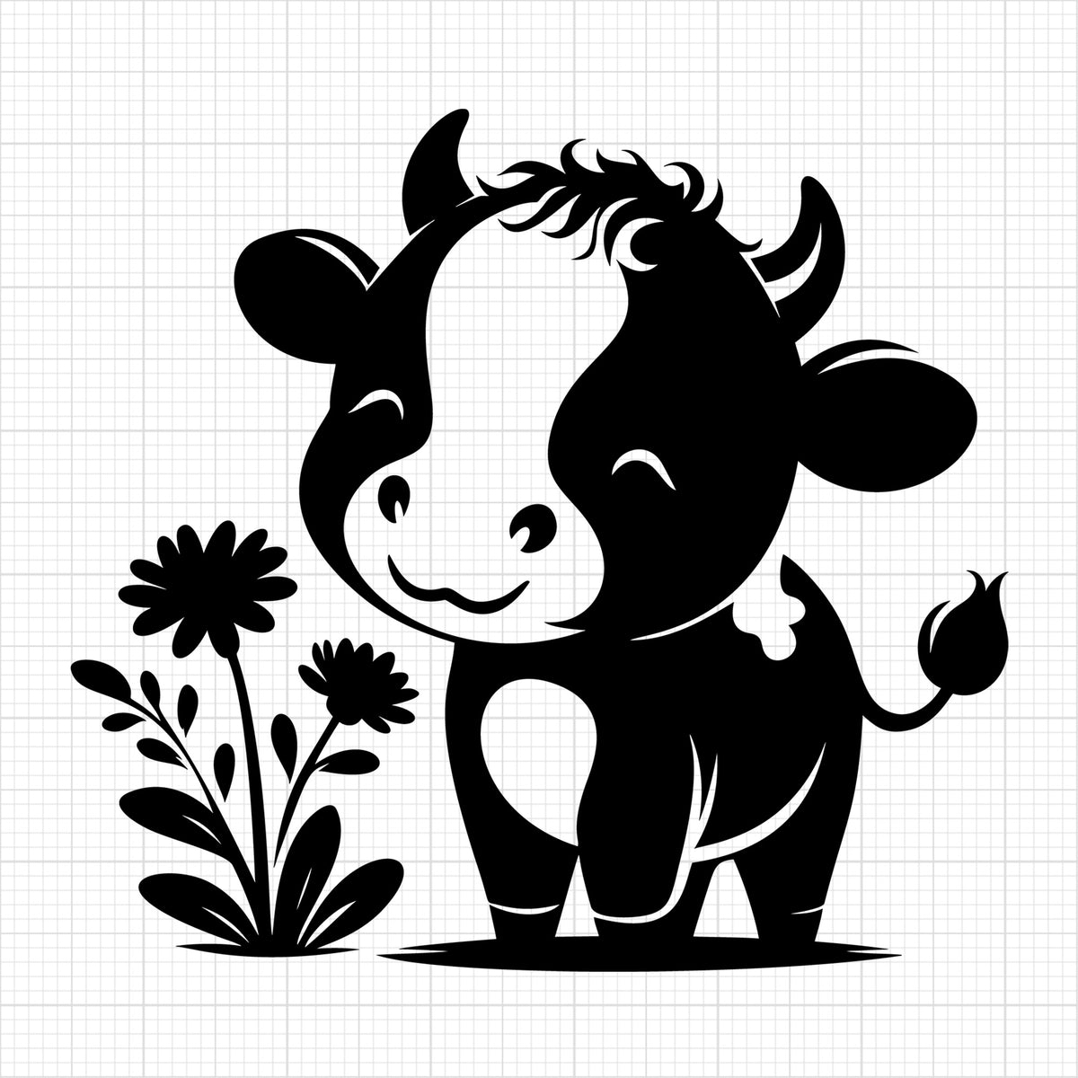 Cute Cow Silhouette 92