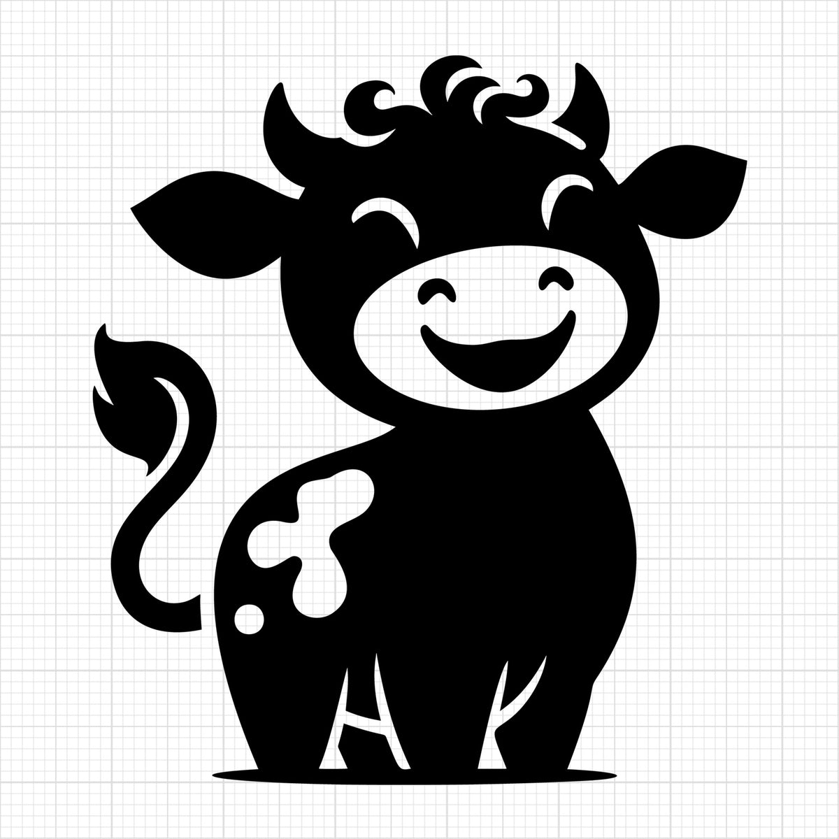Cute Cow Silhouette 98