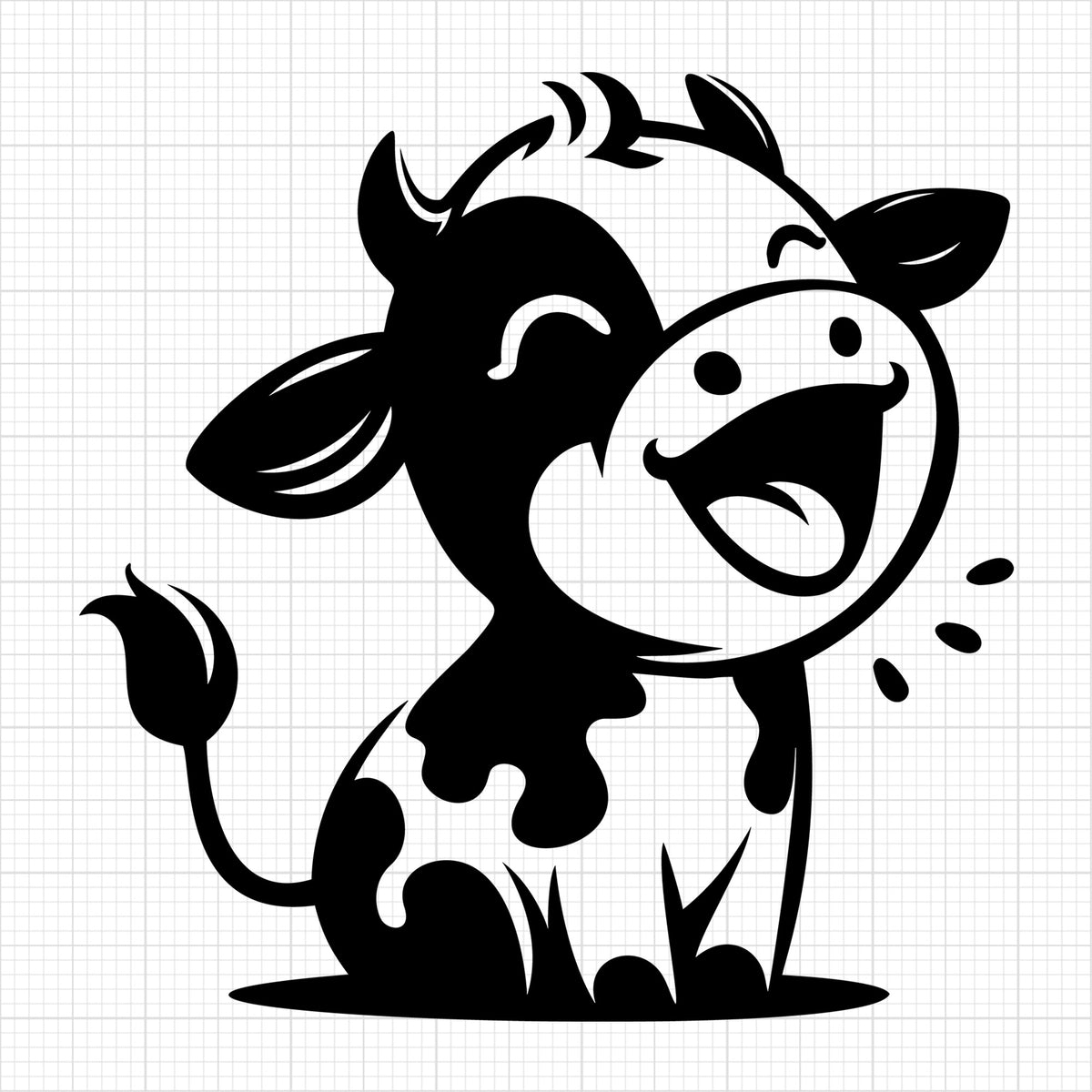 Cute Cow Silhouette 99