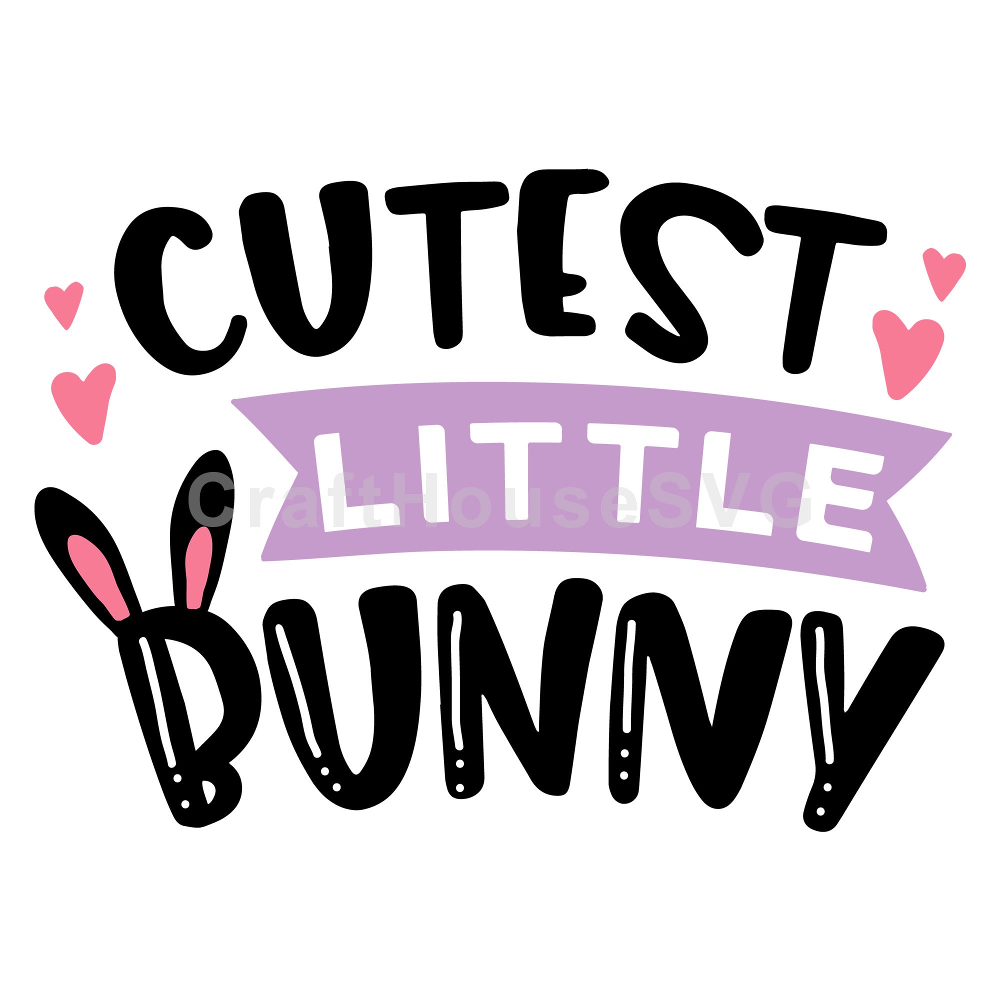 Cutest little bunny SVG | M46F | An Easter SVG cut file