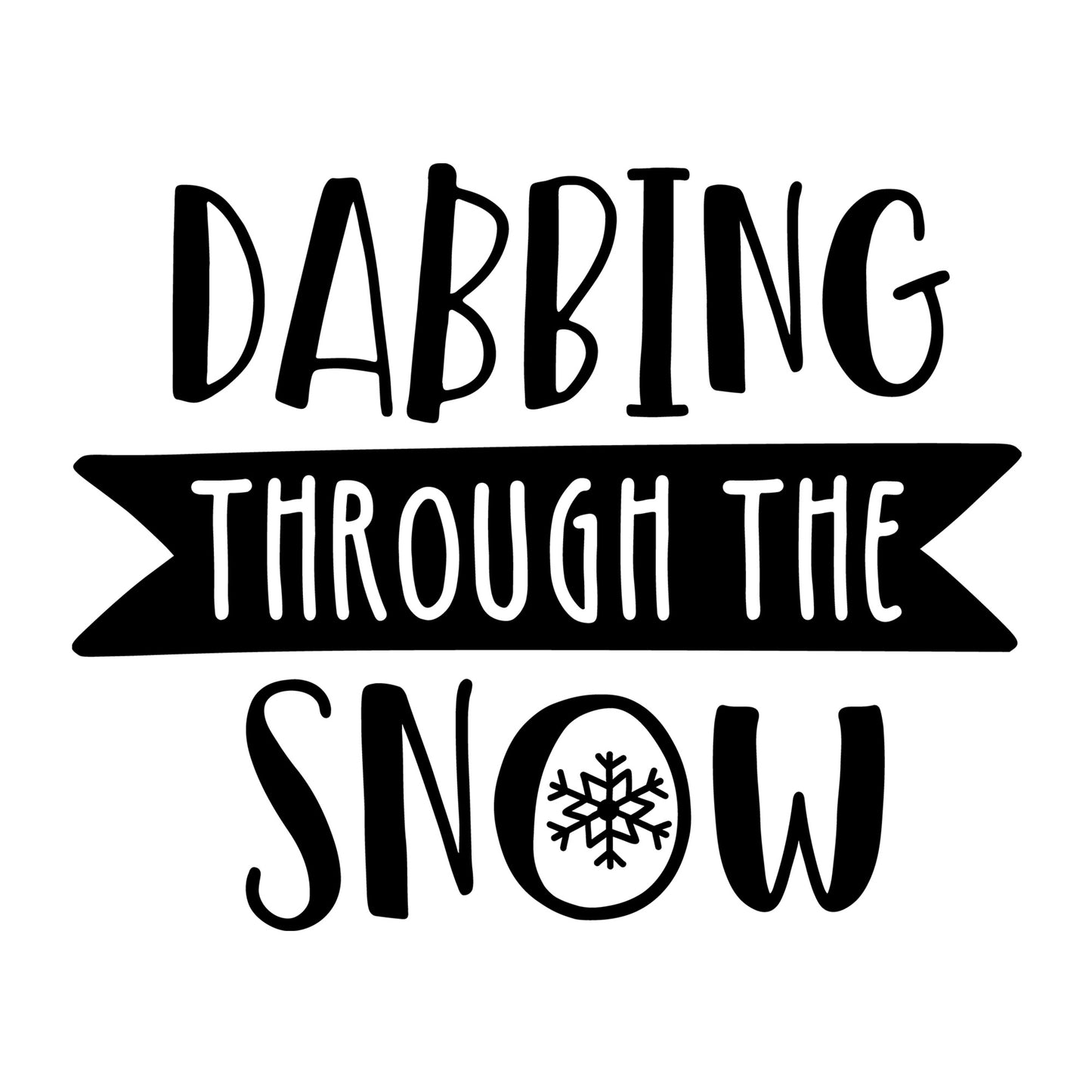 Dabbing through the Snow SVG for Cricut, Silhouette, laser cutting, vinyl, sublimation, Christmas shirts, signs, decals, mugs, and DIY craft projects.