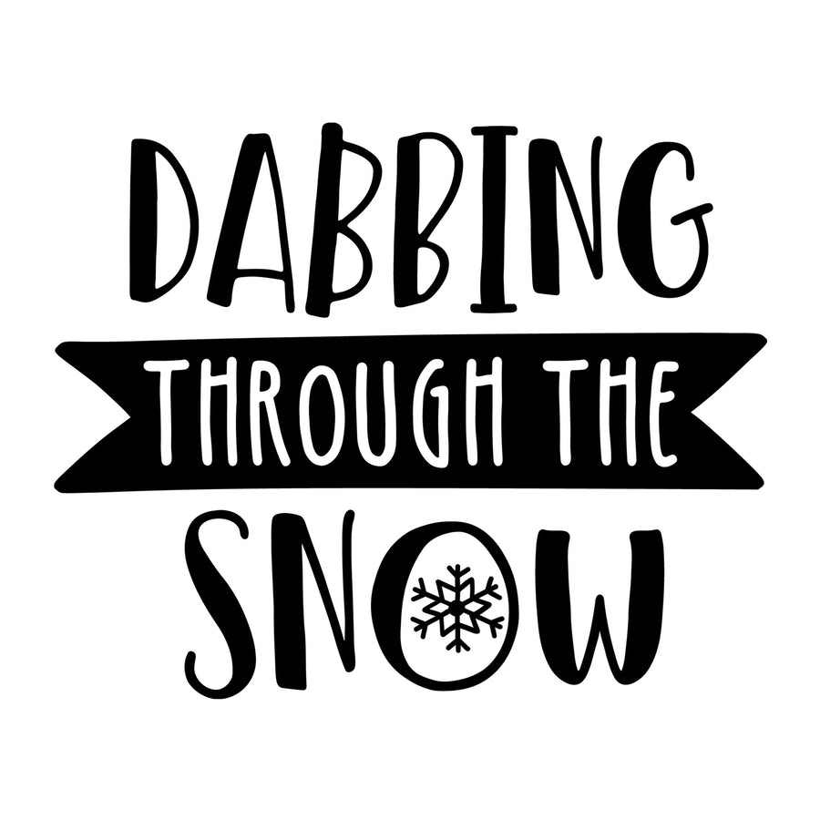 Dabbing through the Snow SVG for Cricut, Silhouette, laser cutting, vinyl, sublimation, Christmas shirts, signs, decals, mugs, and DIY craft projects.