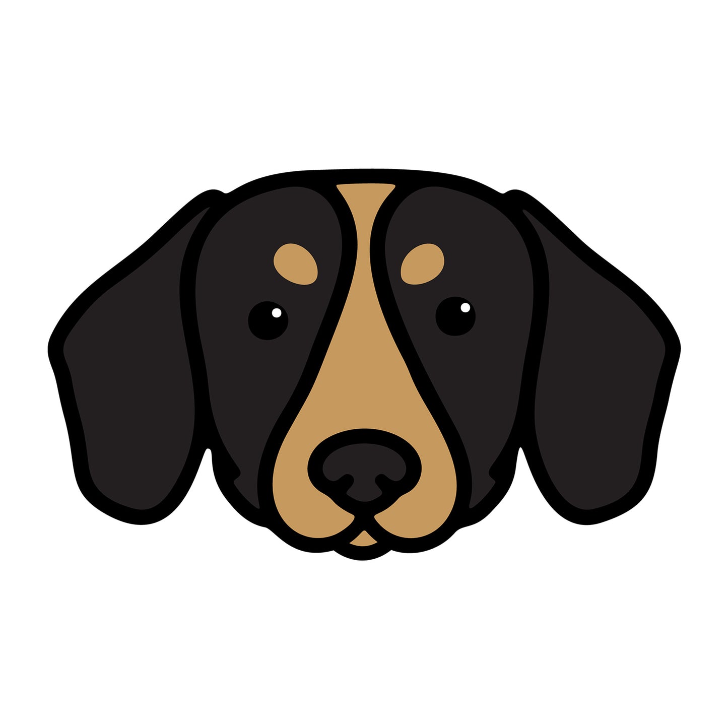 Dachshund SVG dog design for Cricut, Silhouette, laser cutting, vinyl, sublimation, and pet craft projects.
