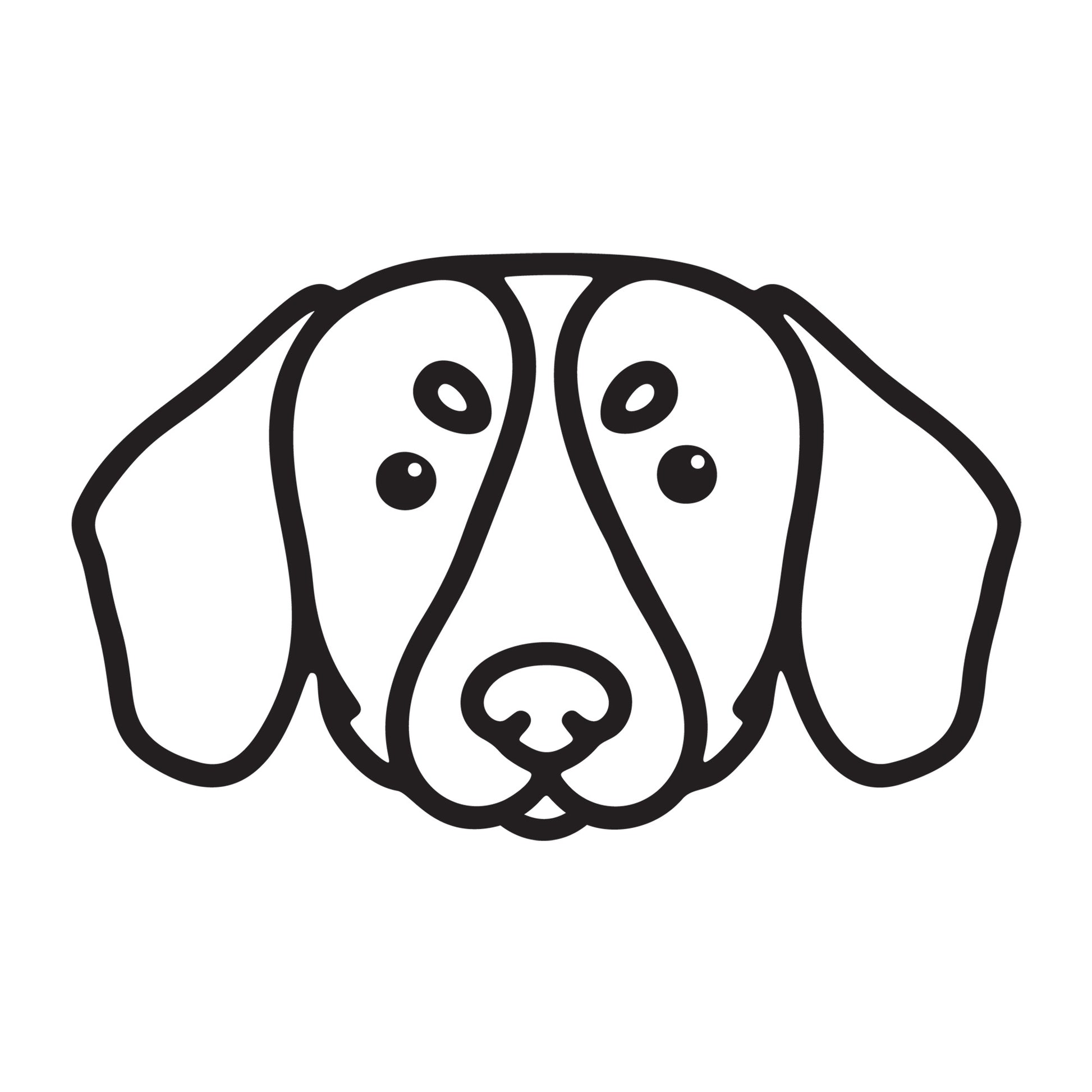 Dachshund SVG dog outline design for Cricut, Silhouette, laser cutting, vinyl, sublimation, and pet craft projects.