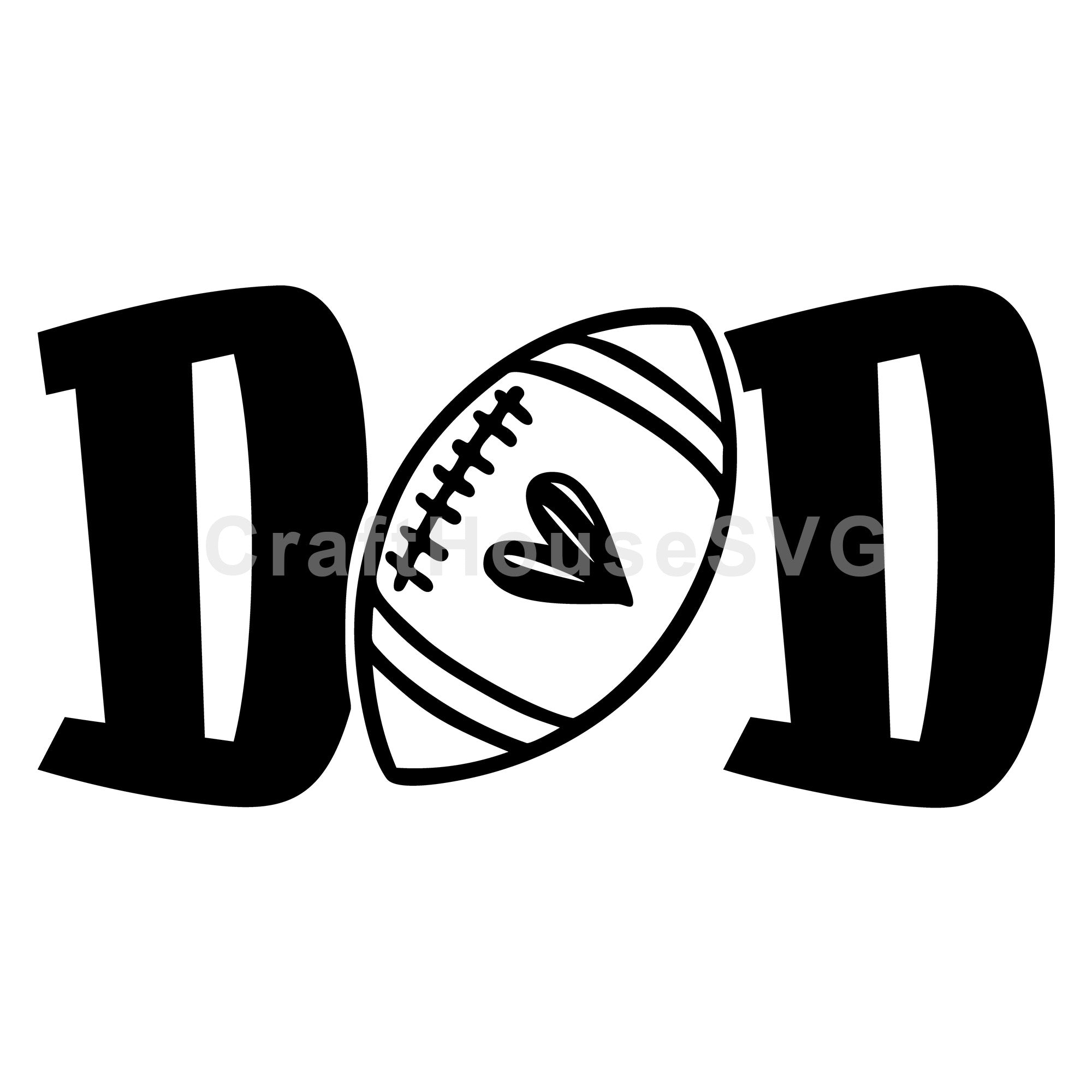 Dad American Football SVG