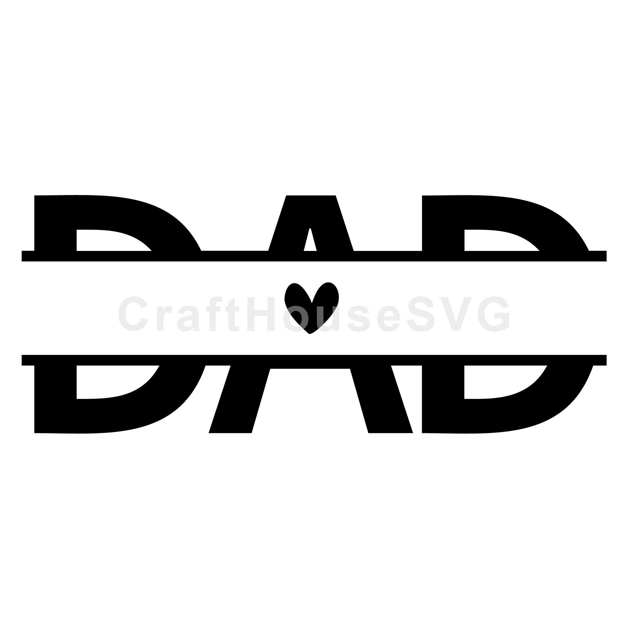 Dad Names Monogram SVG