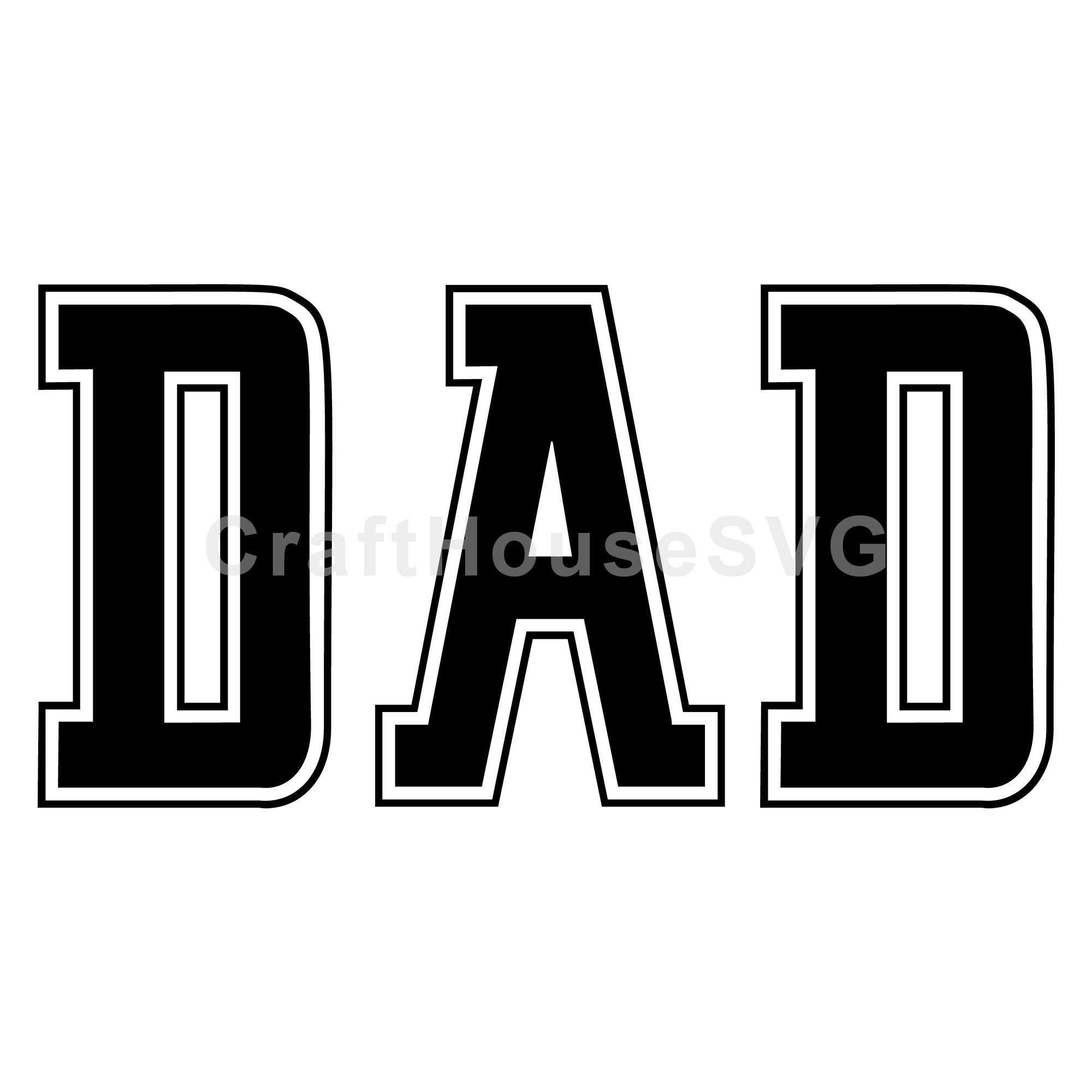 Dad Varsity SVG