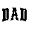 Dad Curved SVG design for Cricut, Silhouette, laser cutting, vinyl, sublimation, and Father's Day craft projects.