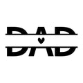 Dad Names Monogram SVG design for Cricut, Silhouette, laser cutting, vinyl, sublimation, and Father's Day craft projects.