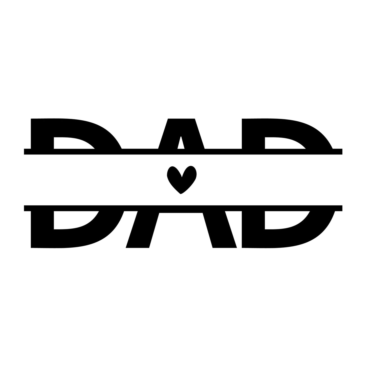 Dad Names Monogram SVG design for Cricut, Silhouette, laser cutting, vinyl, sublimation, and Father's Day craft projects.