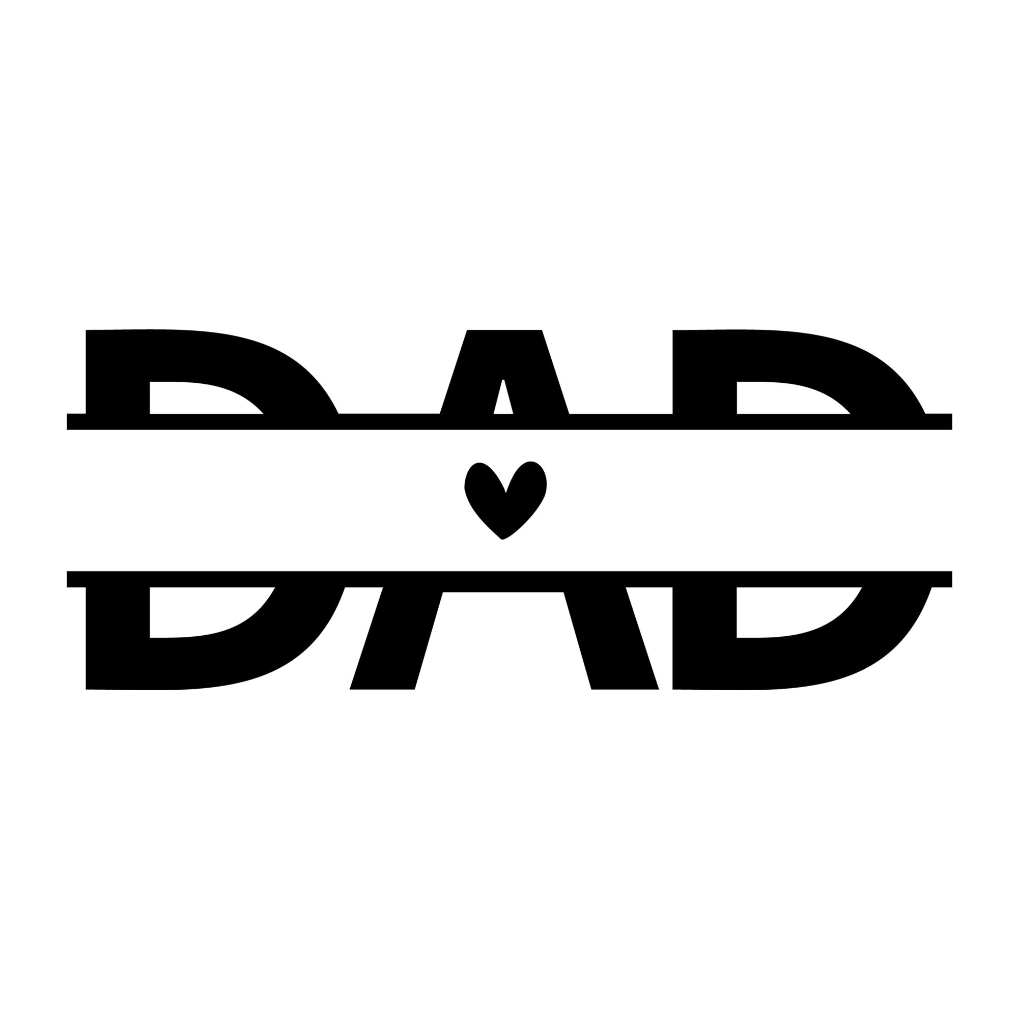 Dad Names Monogram SVG design for Cricut, Silhouette, laser cutting, vinyl, sublimation, and Father's Day craft projects.