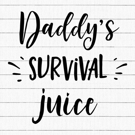 Daddys Survival Juice SVG, Coffee SVG - Craft House SVG