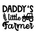 Daddy's Little Farmer SVG design for Cricut, Silhouette, laser cutting, vinyl, sublimation, farmhouse signs, shirts, decals, mugs, and DIY craft projects.