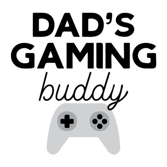 Dads Gaming Buddy SVG design for Cricut, Silhouette, laser cutting, vinyl, sublimation, and Father's Day craft projects.