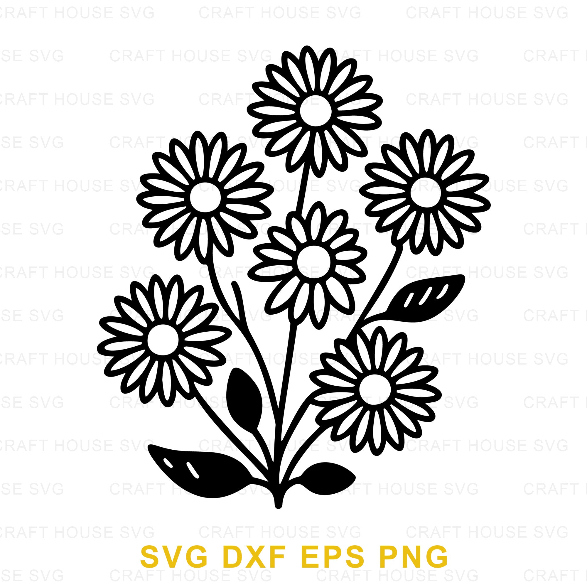 Daisy Bouquet SVG