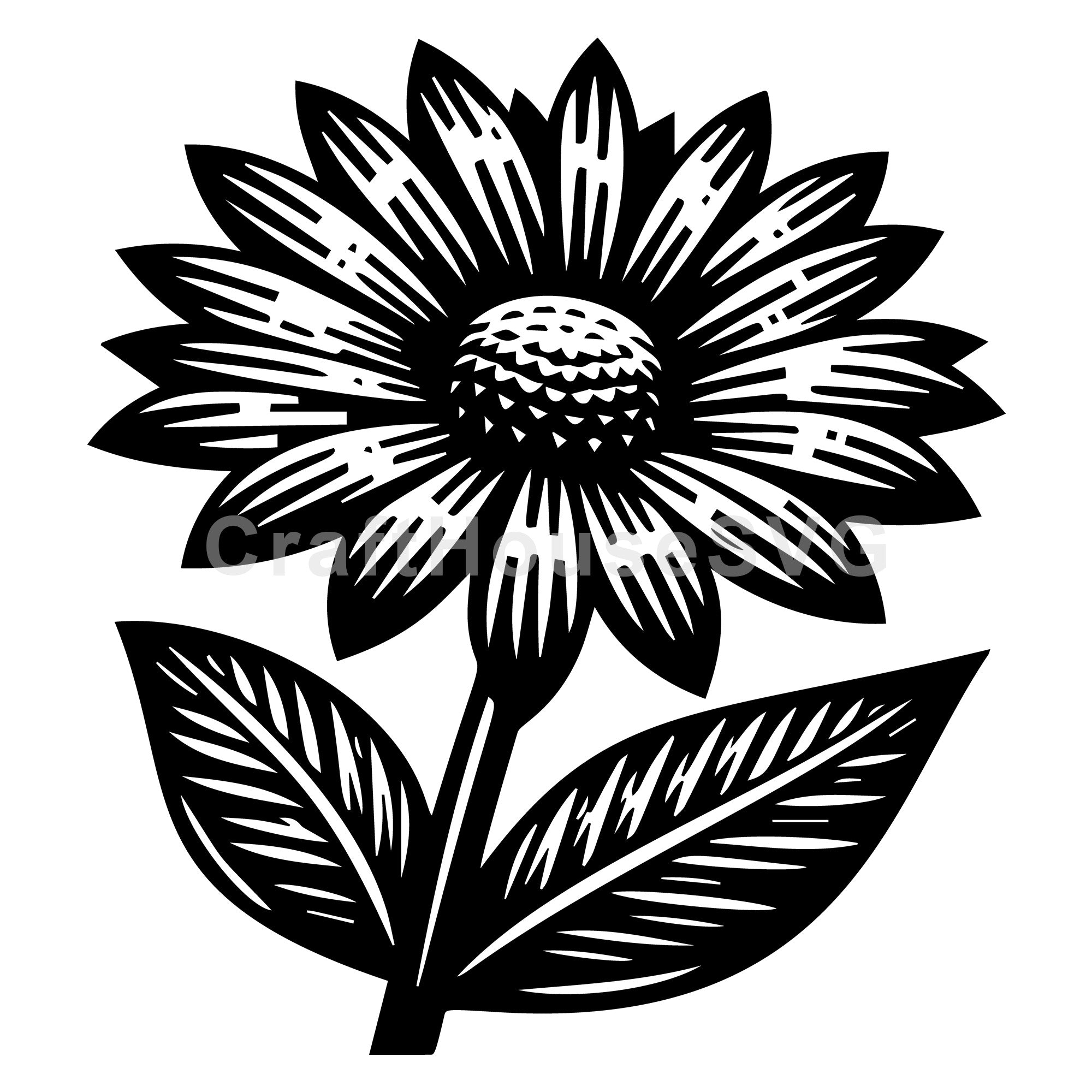 Intricate Daisy SVG