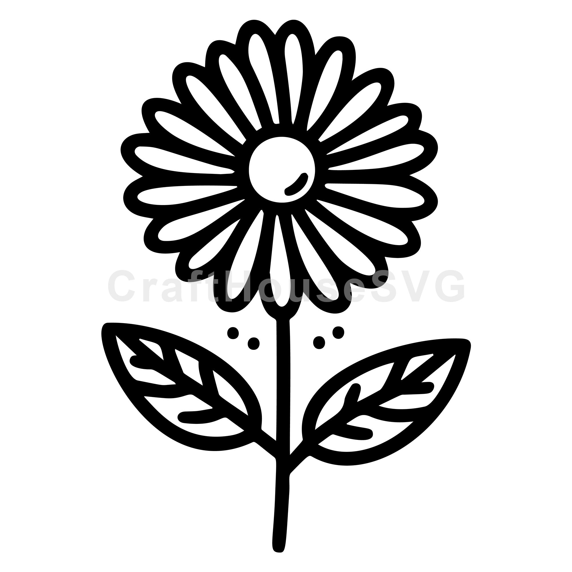 Simple Daisy Flower SVG