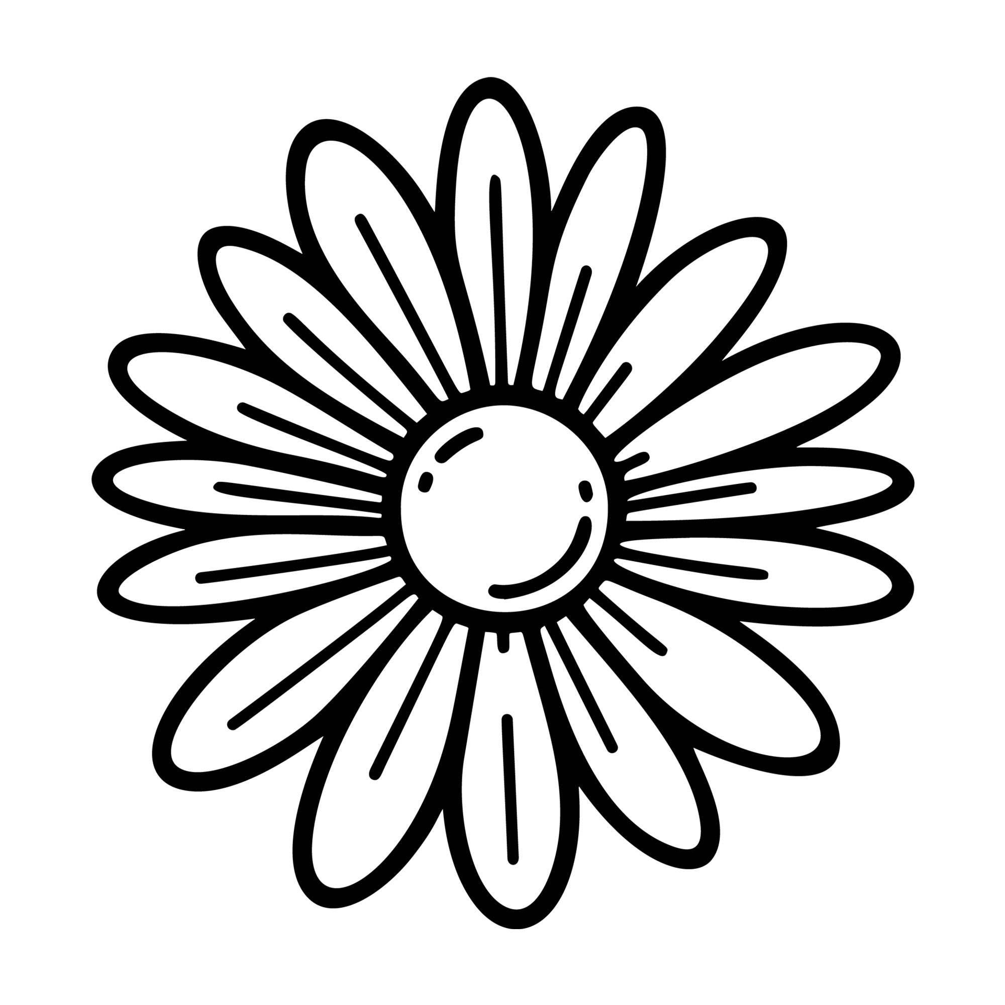 Daisy SVG design for Cricut, Silhouette, laser cutting, vinyl, sublimation, and craft projects.