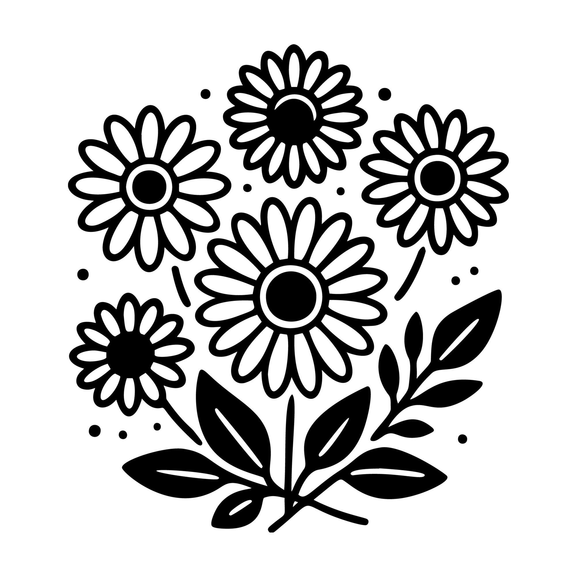 Daisy SVG design for Cricut, Silhouette, laser cutting, vinyl, sublimation, and craft projects.
