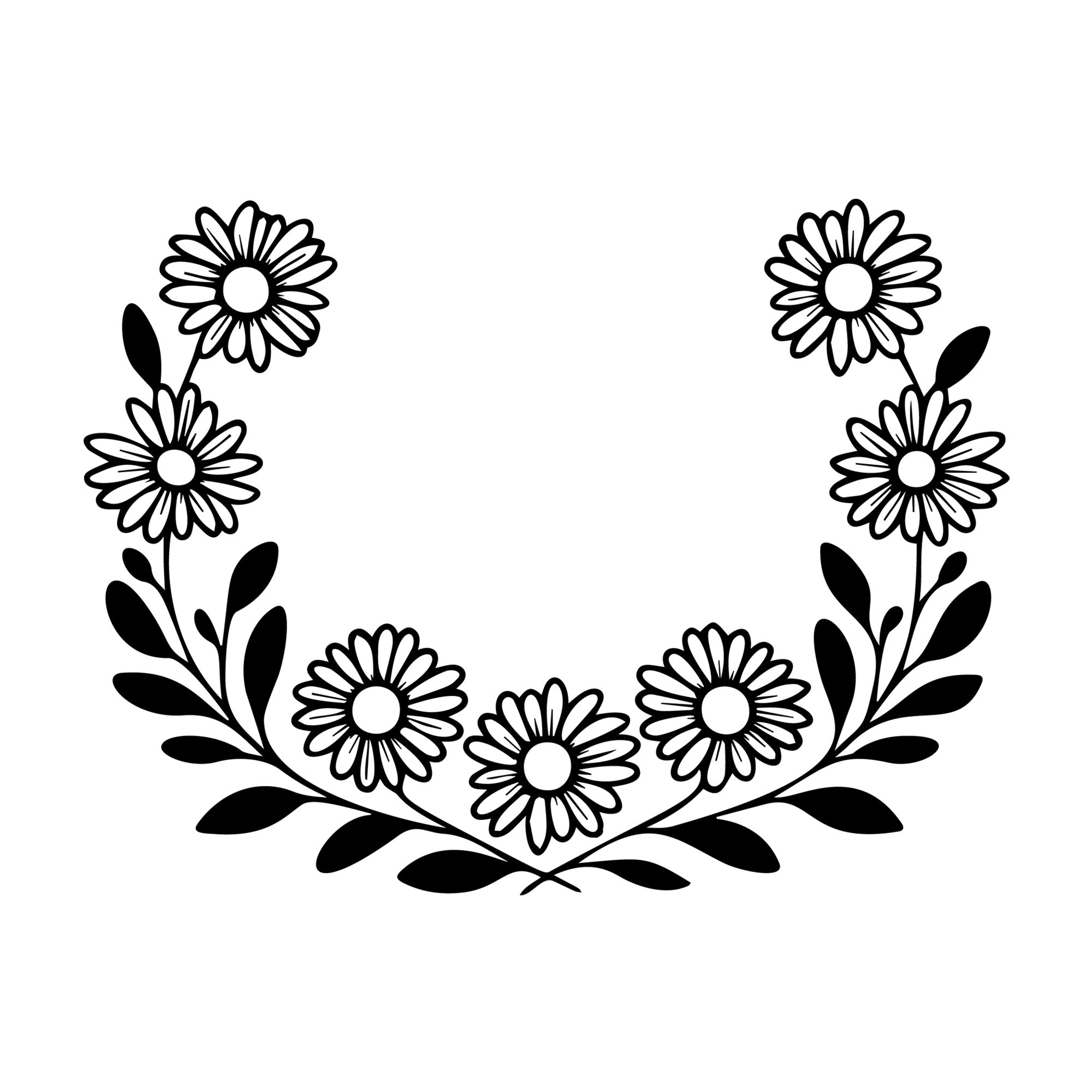 Daisy SVG design for Cricut, Silhouette, laser cutting, vinyl, sublimation, and craft projects.