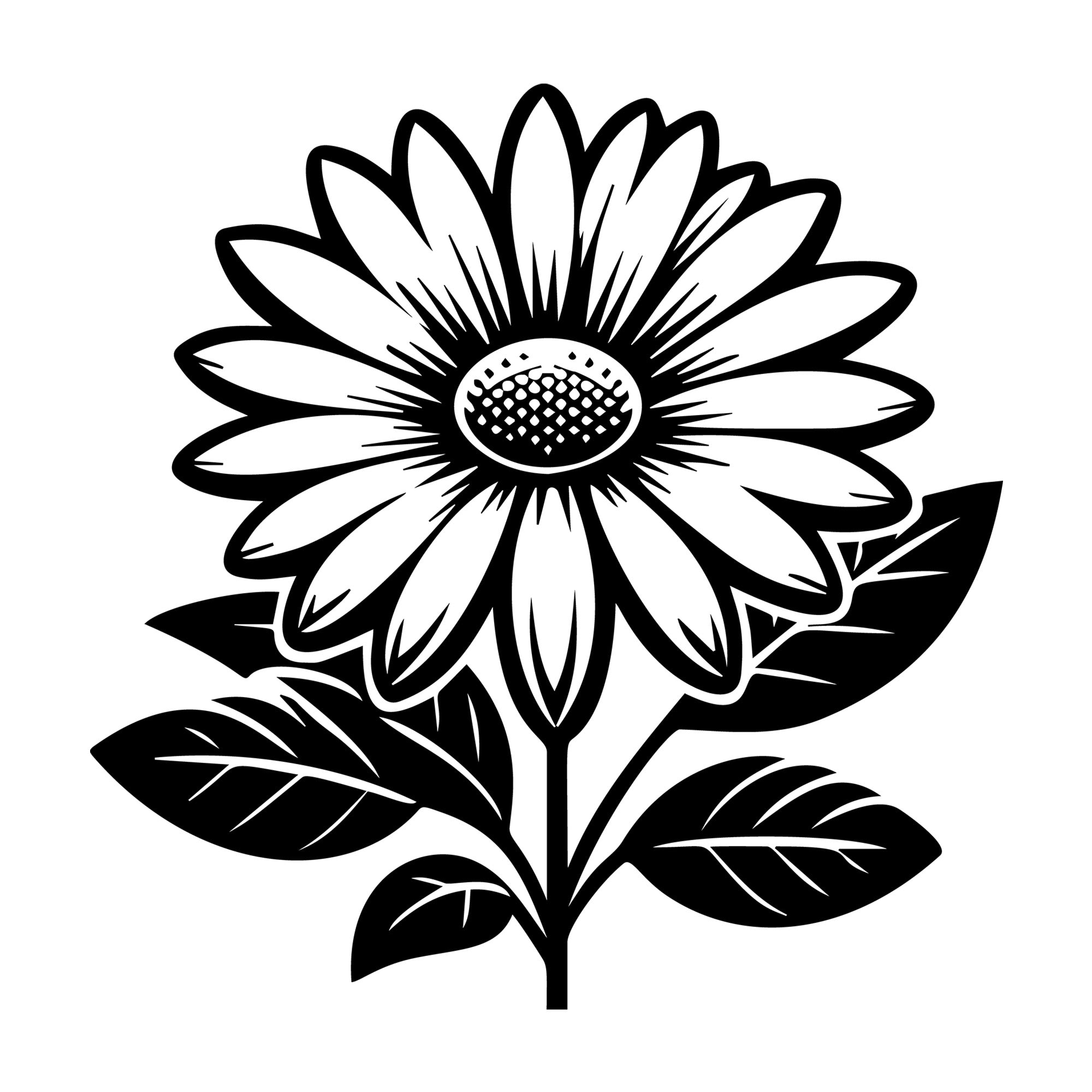 Daisy SVG design for Cricut, Silhouette, laser cutting, vinyl, sublimation, and craft projects.