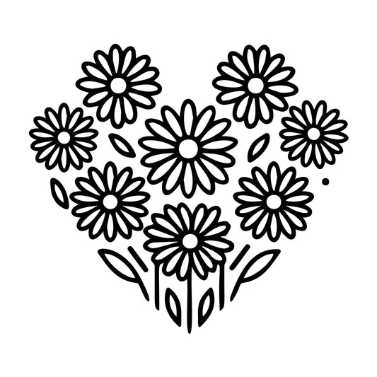 Daisy SVG design for Cricut, Silhouette, laser cutting, vinyl, sublimation, and craft projects.
