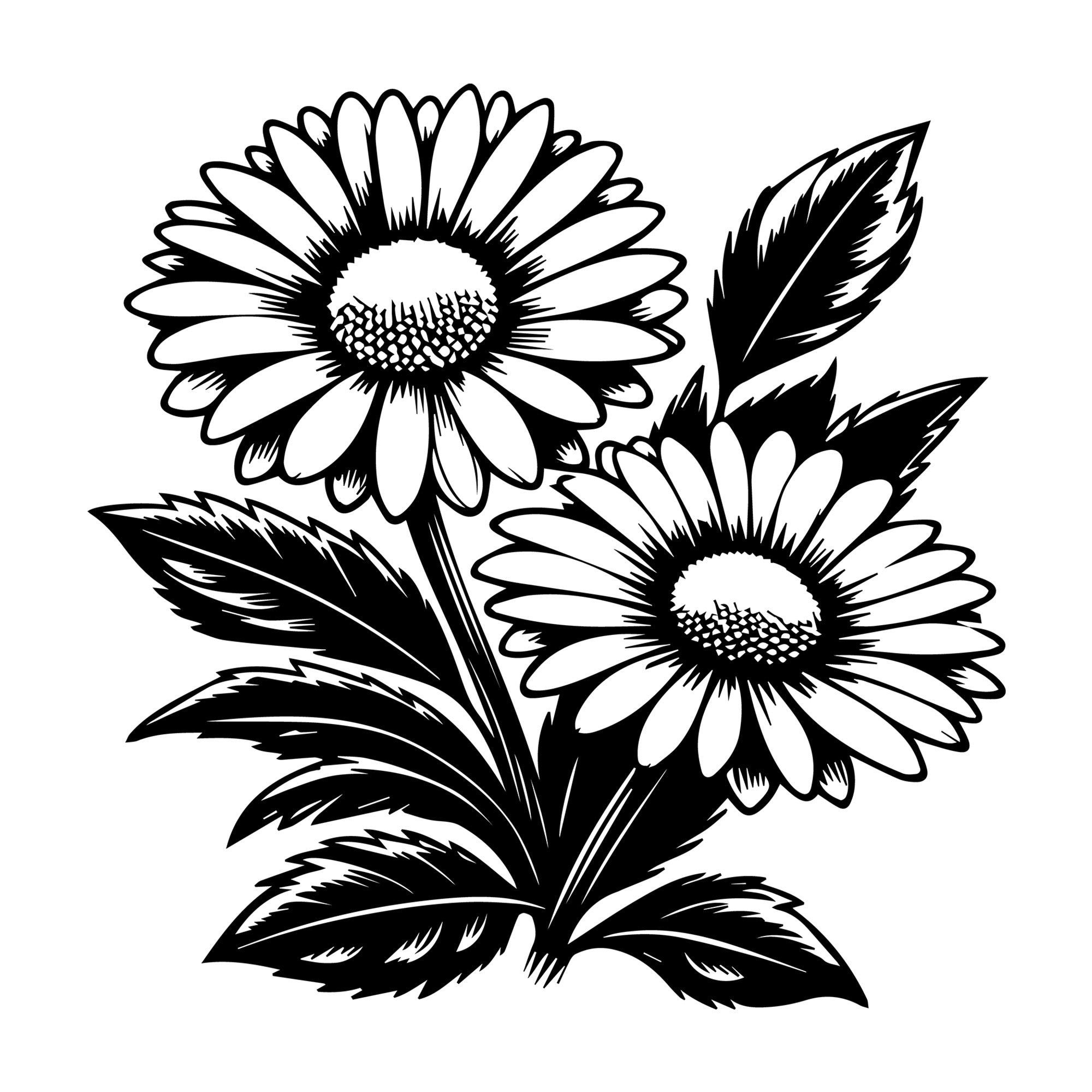 Daisy SVG design for Cricut, Silhouette, laser cutting, vinyl, sublimation, and craft projects.