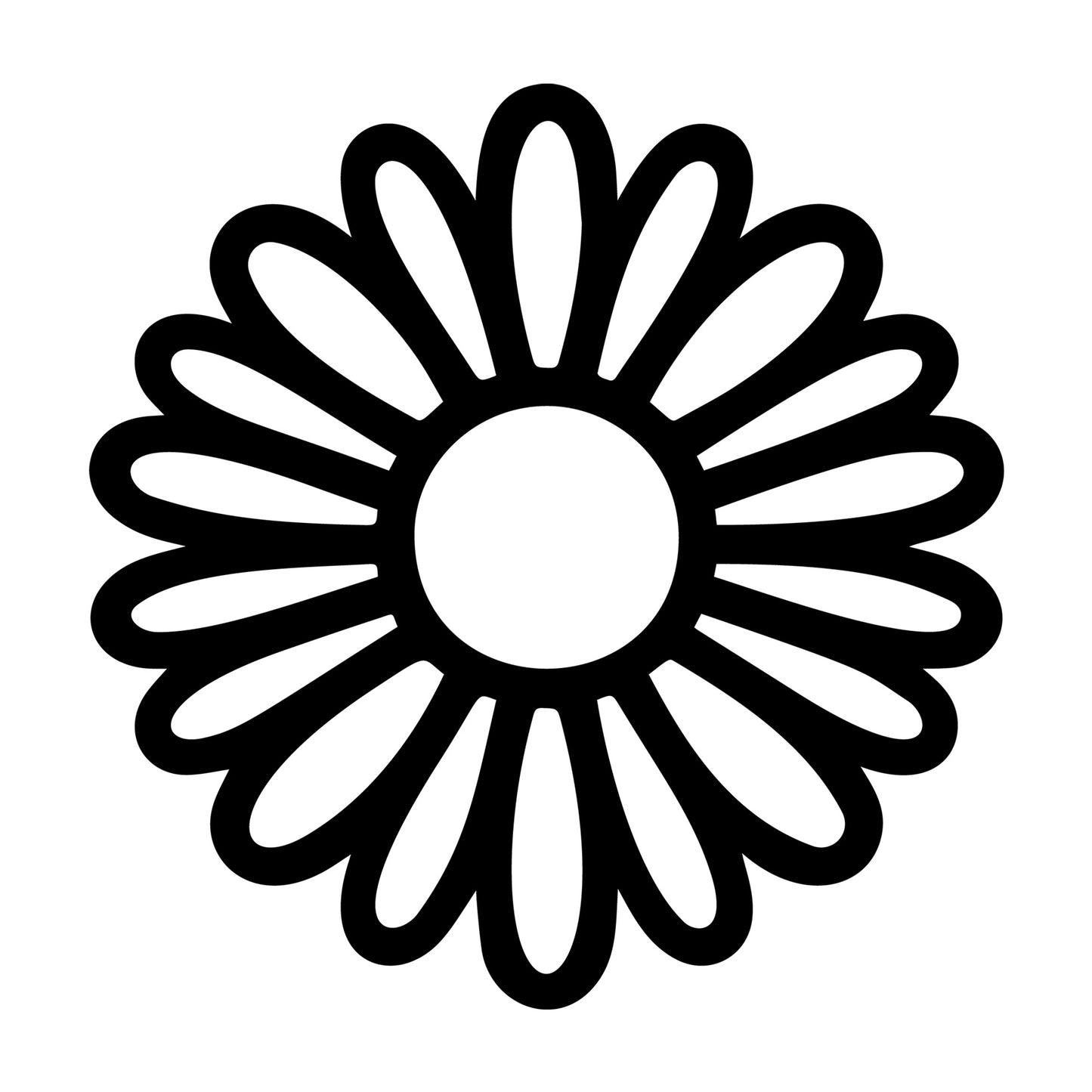 Daisy SVG design for Cricut, Silhouette, laser cutting, vinyl, sublimation, and craft projects.