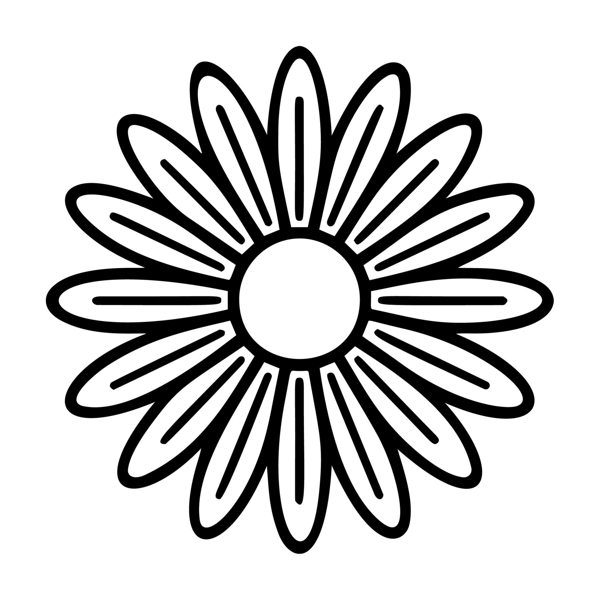 Daisy SVG design for Cricut, Silhouette, laser cutting, vinyl, sublimation, and craft projects.