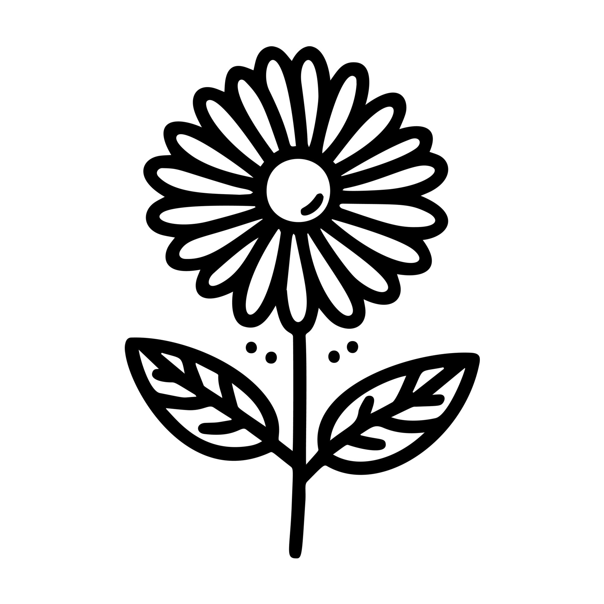 Daisy SVG design for Cricut, Silhouette, laser cutting, vinyl, sublimation, and craft projects.