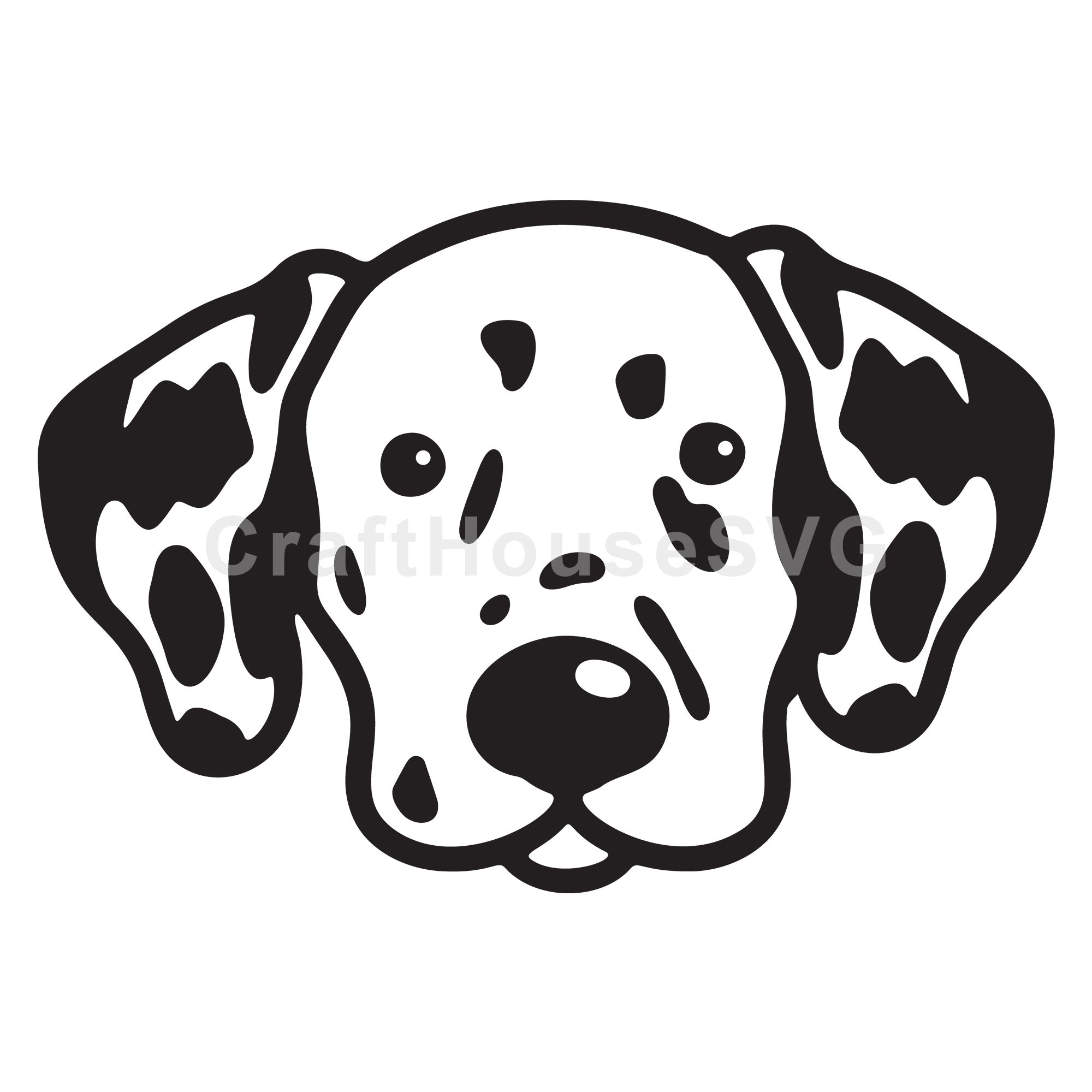 Dalmatian Line Art SVG