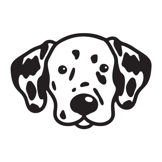 Dalmatian SVG dog outline design for Cricut, Silhouette, laser cutting, vinyl, sublimation, and pet craft projects.