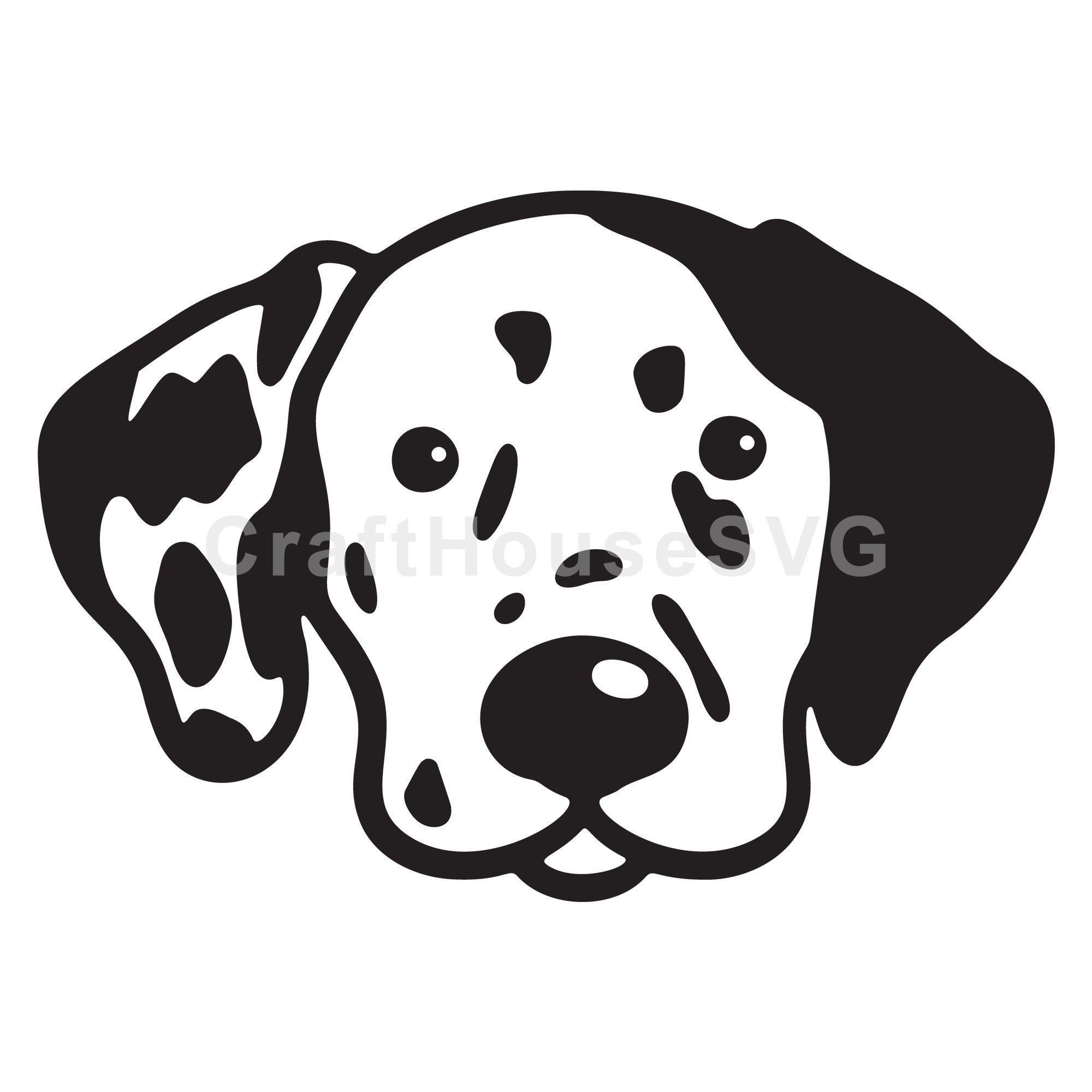 Dalmatian Outline SVG