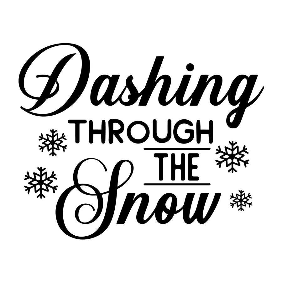 Dashing through the snow SVG