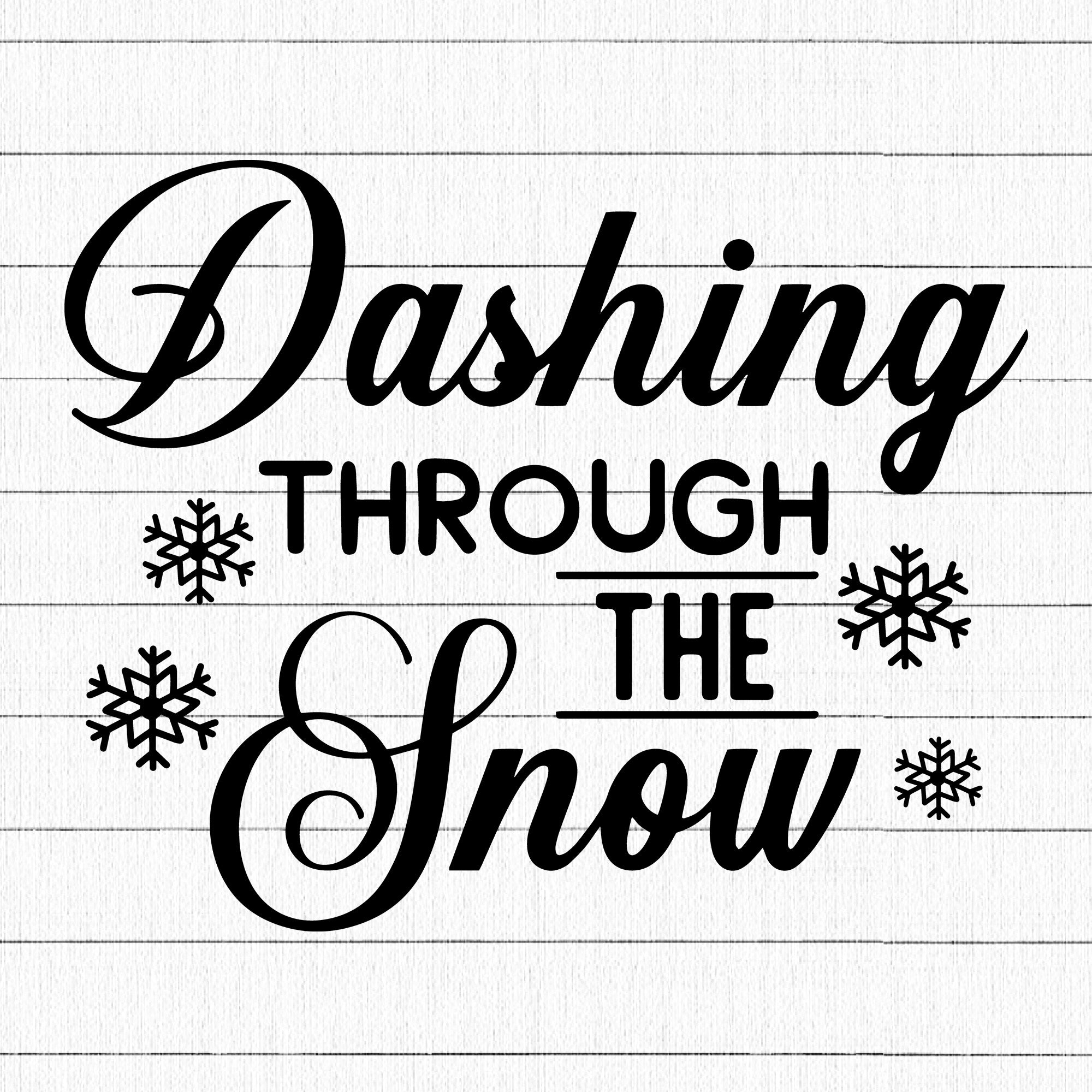 Dashing through the snow SVG | M36F4