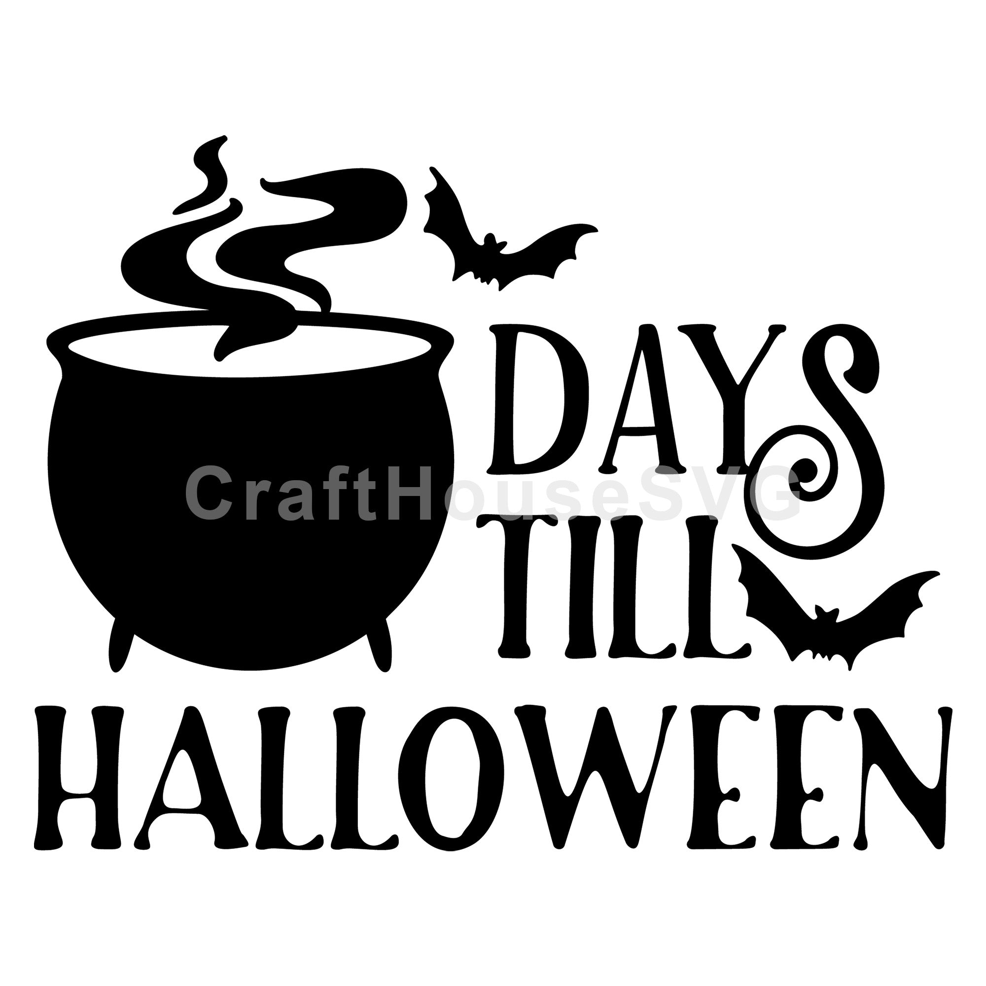 Days Till Halloween SVG