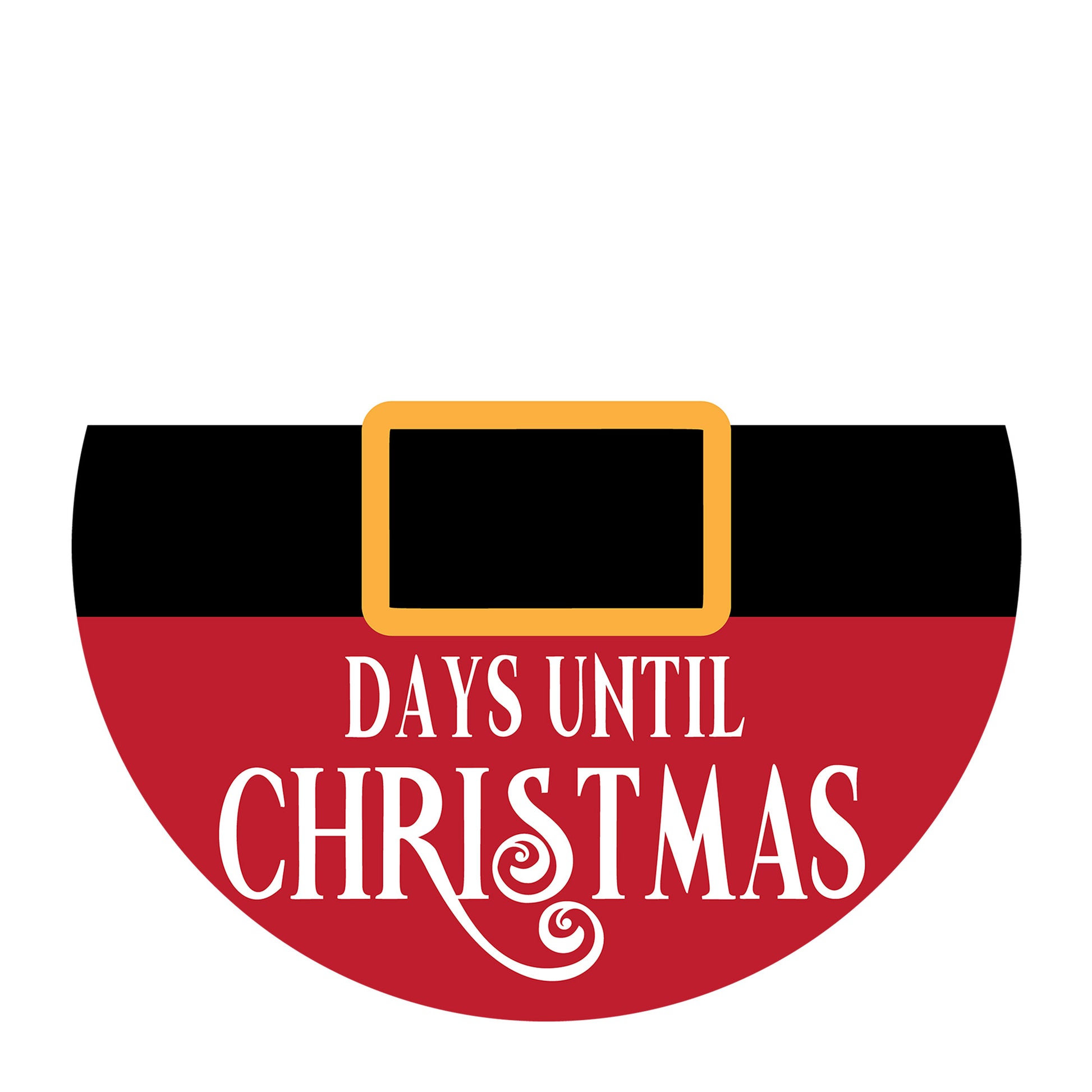 Days Until Christmas SVG design for Cricut, Silhouette, laser cutting, vinyl, sublimation, Christmas welcome signs, and holiday craft projects.