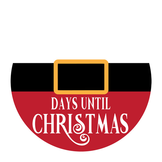 Days Until Christmas SVG design for Cricut, Silhouette, laser cutting, vinyl, sublimation, Christmas welcome signs, and holiday craft projects.
