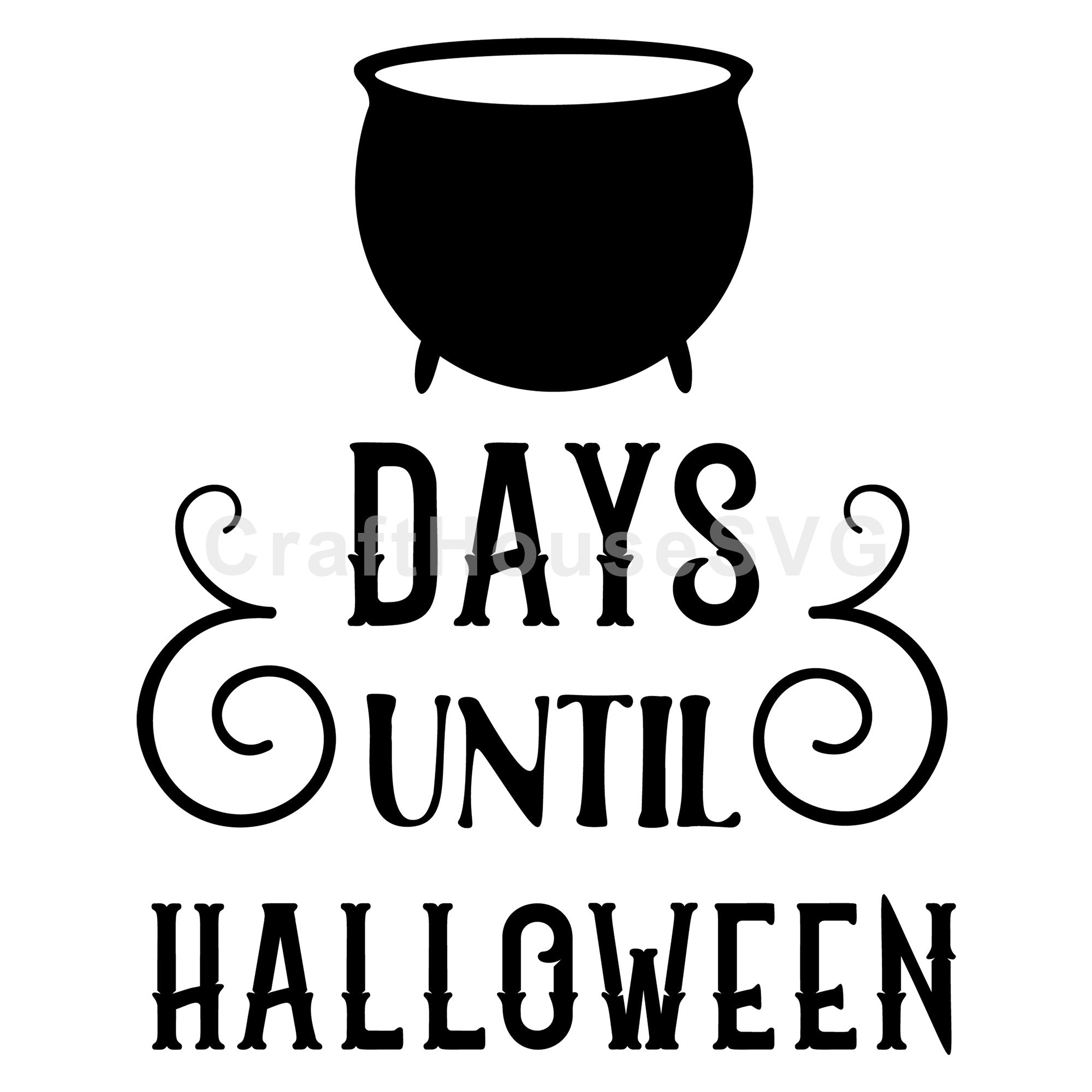 Days Until Halloween SVG