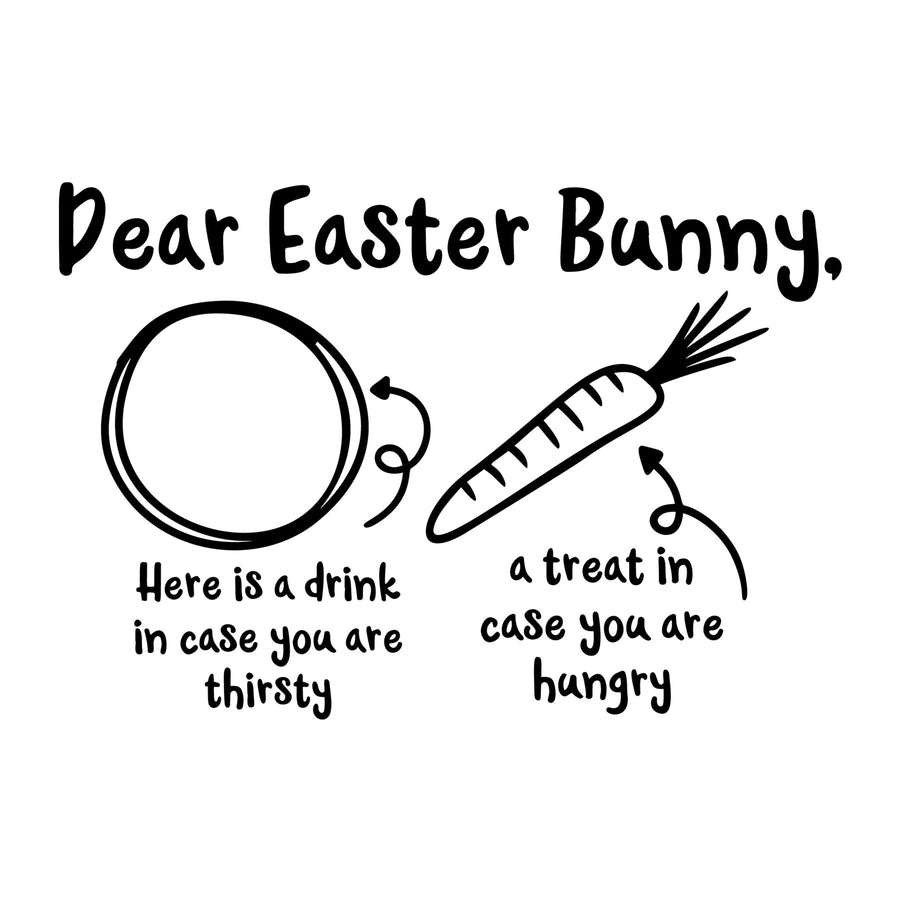 Dear Easter bunny tray SVG design for Cricut, Silhouette, laser cutting and Easter crafts.