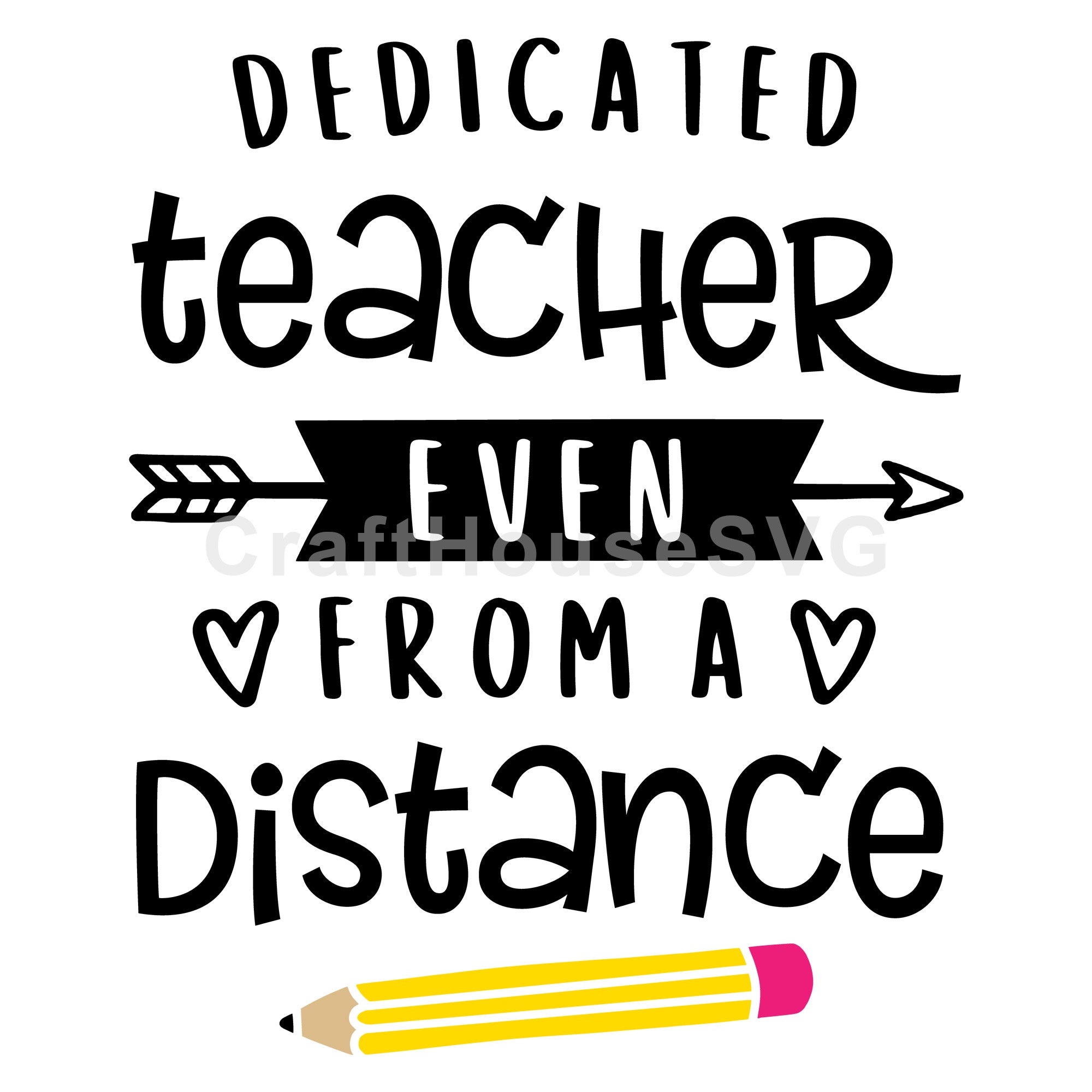 Dedicated teacher even from a distance SVG