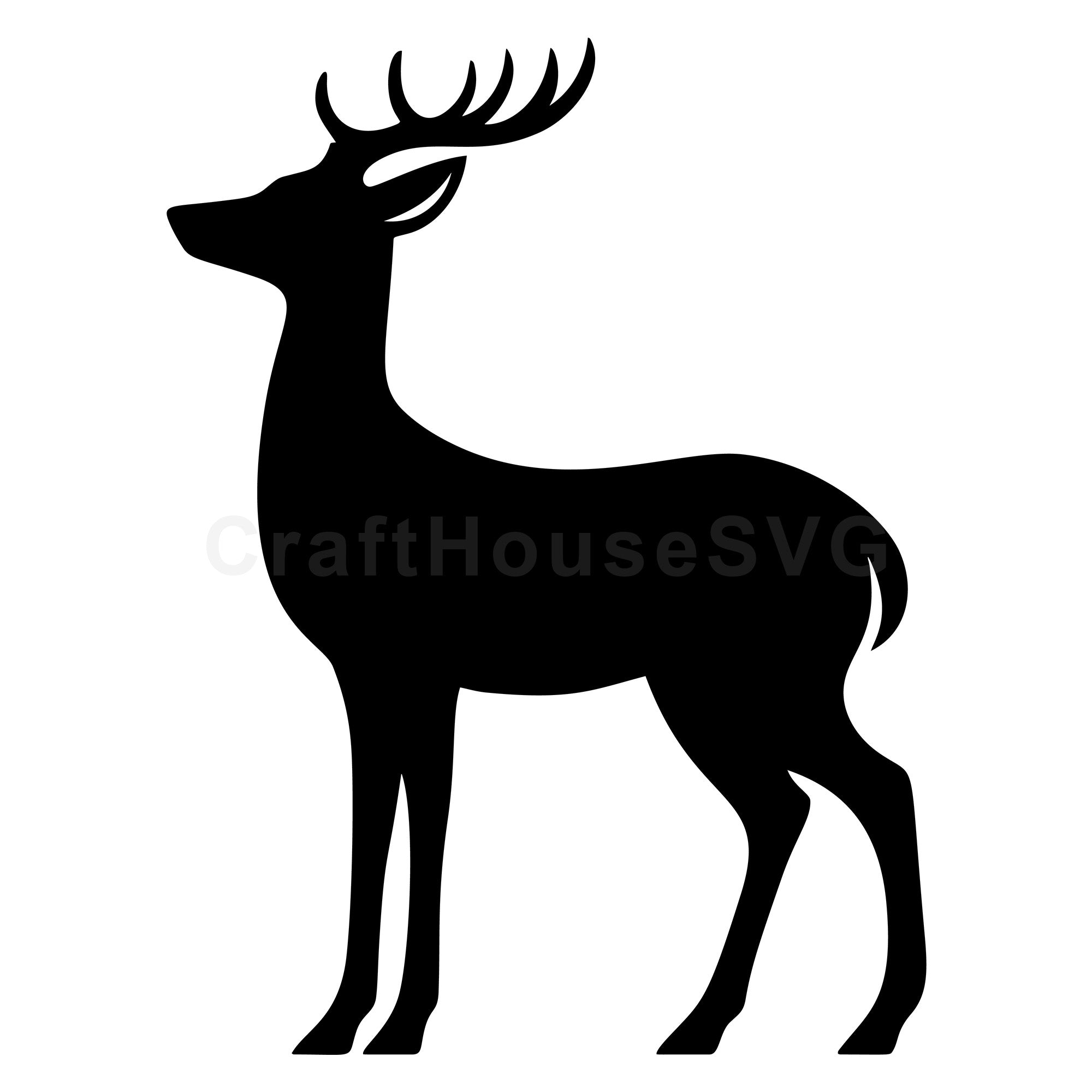 Deer Silhouette SVG Cut File