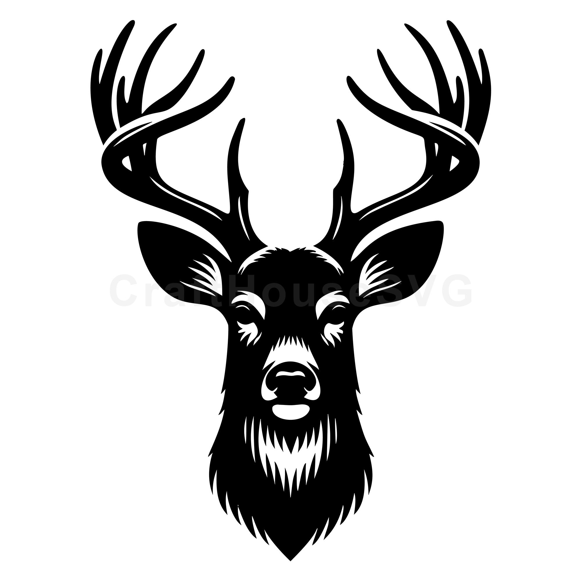 Deer Head SVG