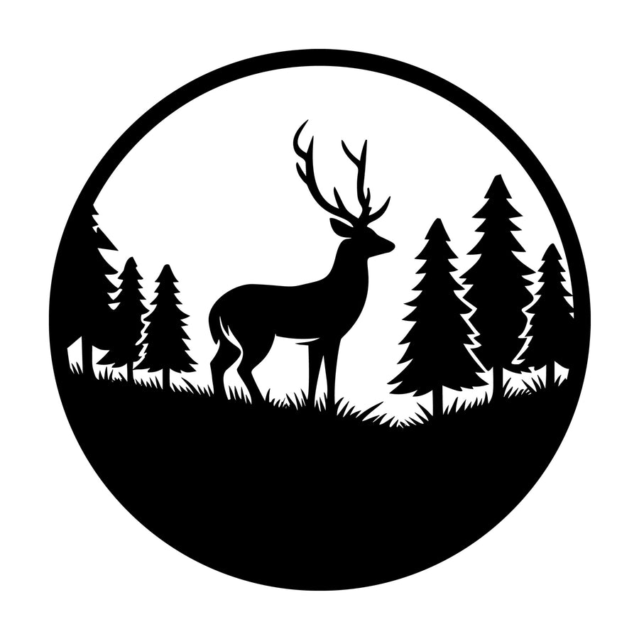 Deer SVG design for Cricut, Silhouette, laser cutting, vinyl, sublimation, and craft projects.
