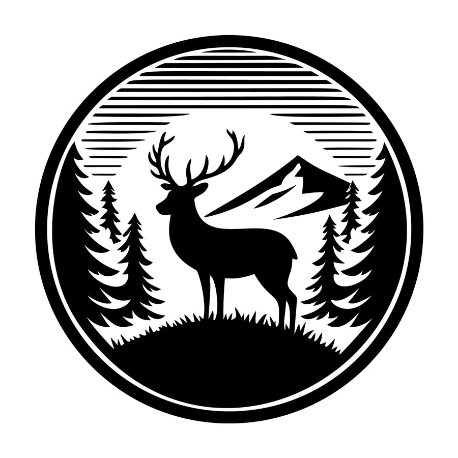 Deer SVG design for Cricut, Silhouette, laser cutting, vinyl, sublimation, and craft projects.