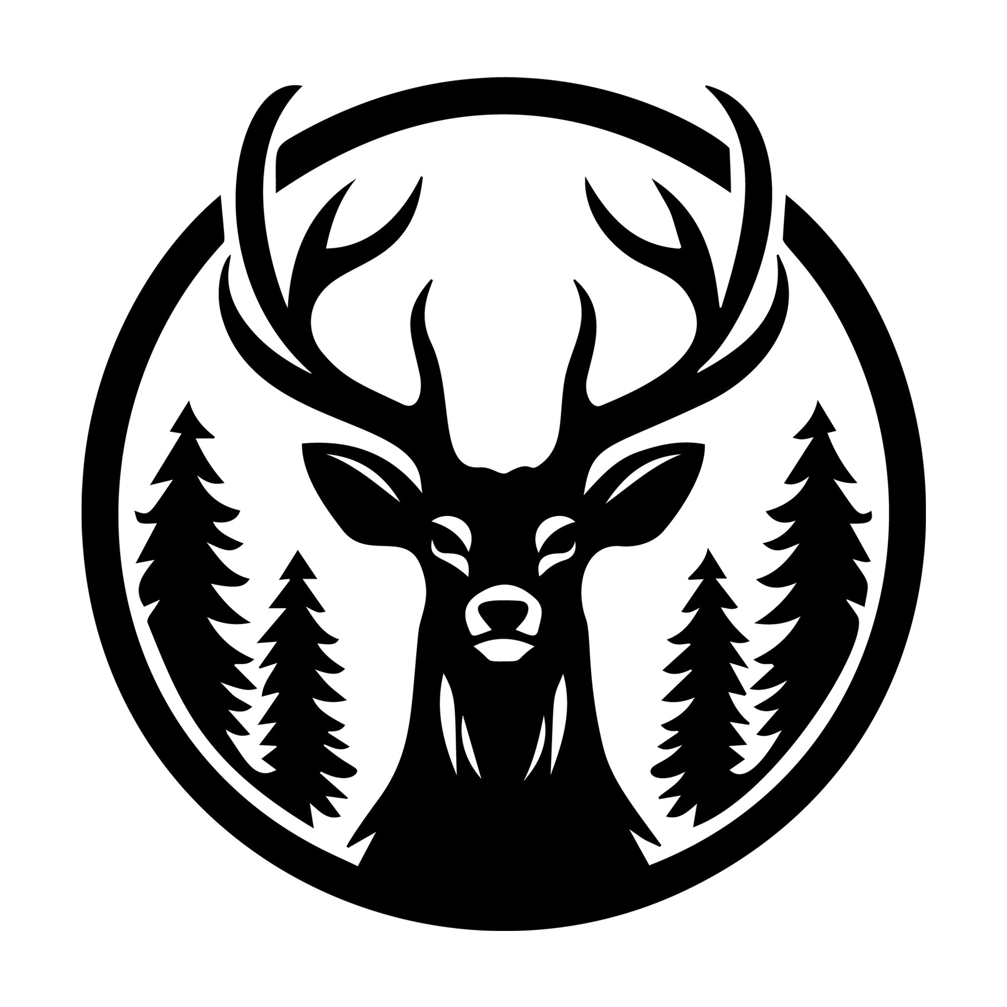 Deer SVG design for Cricut, Silhouette, laser cutting, vinyl, sublimation, and craft projects.